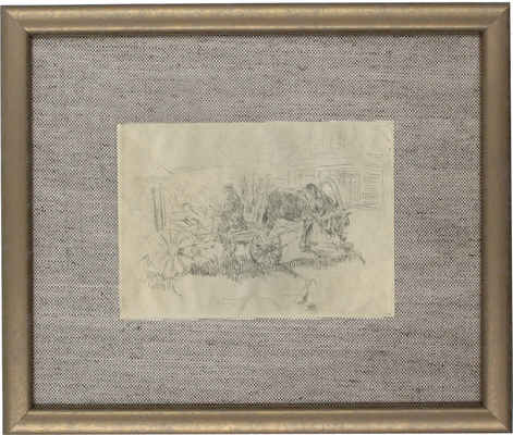 Серов Валентин Александрович. Мужик на телеге